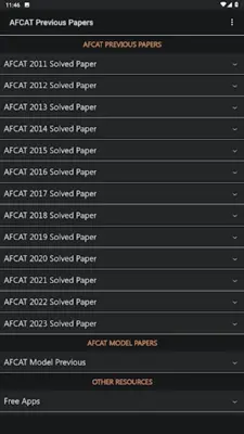 AFCAT Previous Papers android App screenshot 0