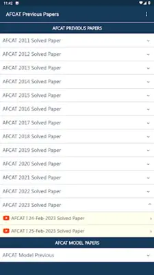 AFCAT Previous Papers android App screenshot 5